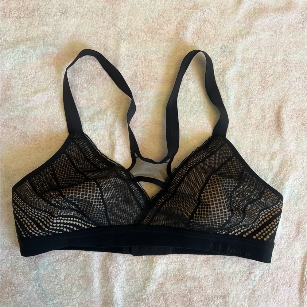 Lululemon Athletica Black Mesh Bralette